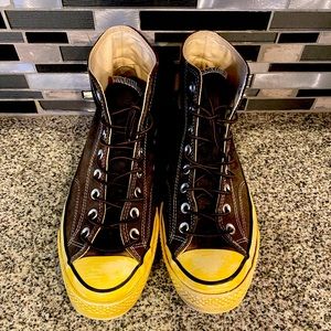 Men’s Converse Chuck 70 Black Size 9 Used With Boot Laces and Without Box.